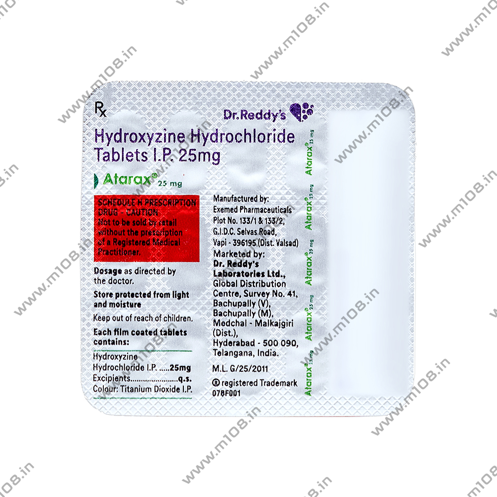 Product ATARAX 25 MG TAB | M108