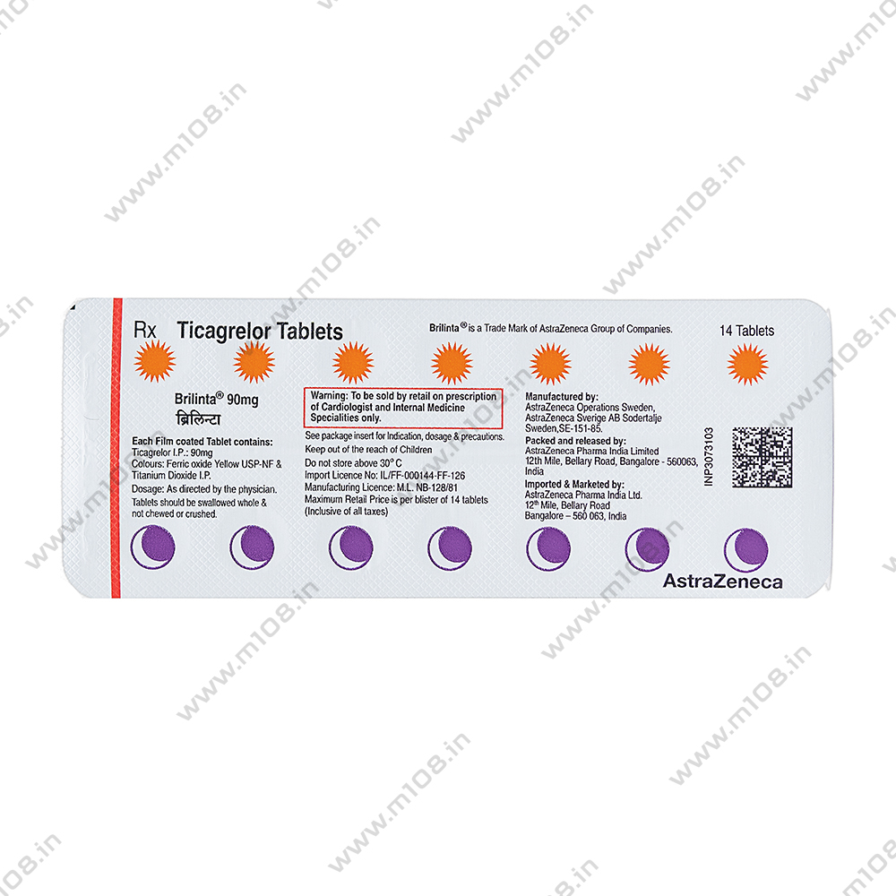 Product BRILINTA 90MG TAB | M108