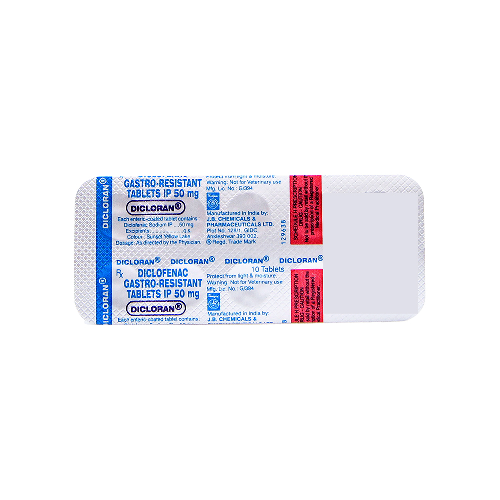 Product DICLORAN 50MG TAB - 10 TAB | M108