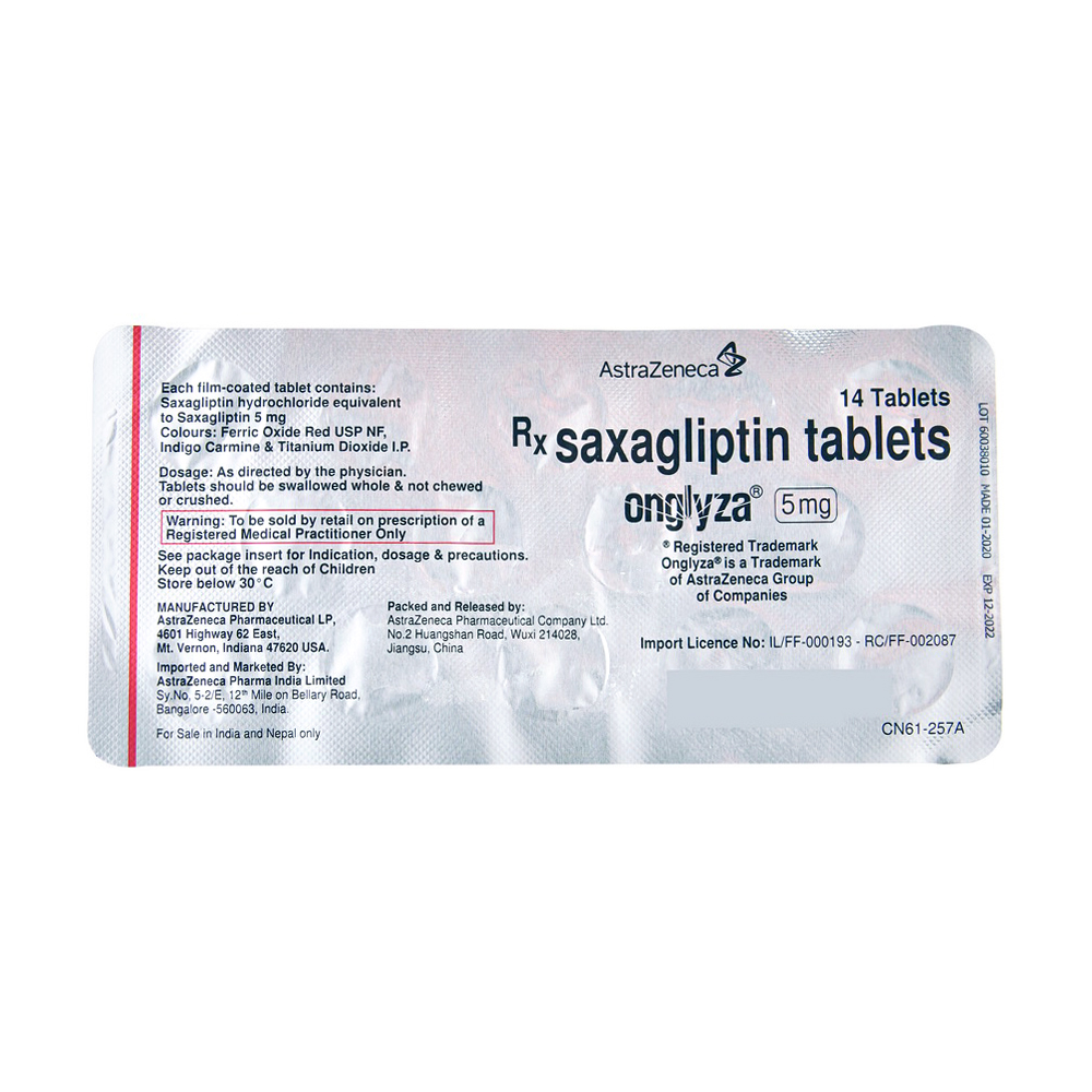 Product ONGLYZA 5MG TAB - 14 TAB | M108