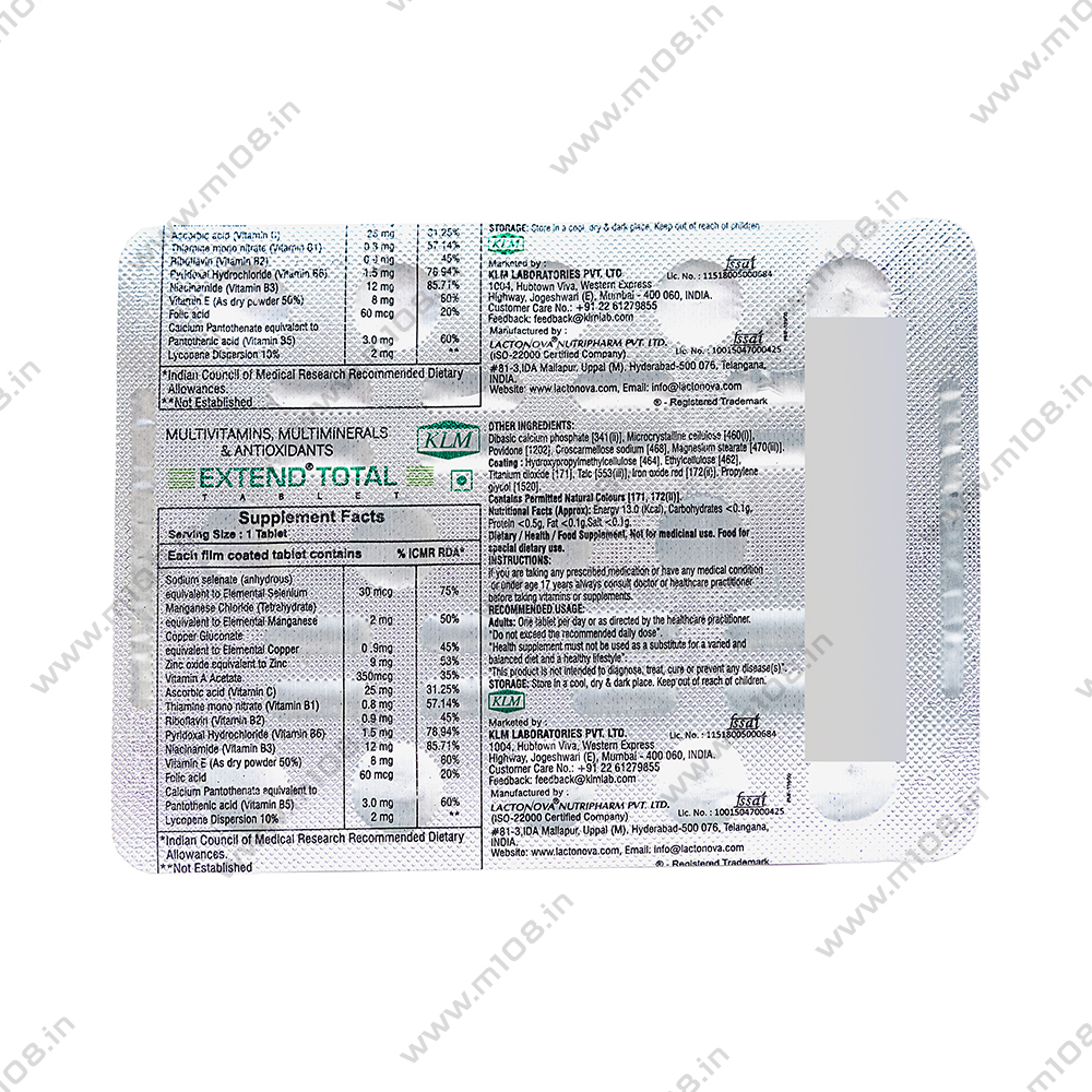 Product EXTEND TOTAL TAB | M108