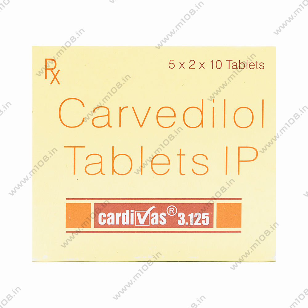 Product CARDIVAS 3.125 TAB | M108