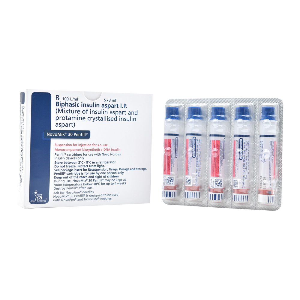 Product NOVOMIX 30 100IU/ML PENFILL - 1 CARTIDGE | M108