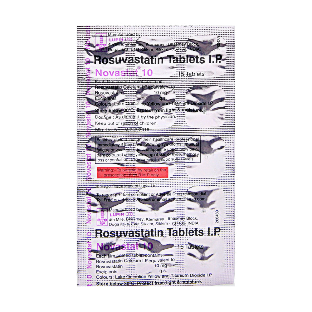 Product NOVASTAT 10 TAB - 15 TAB | M108