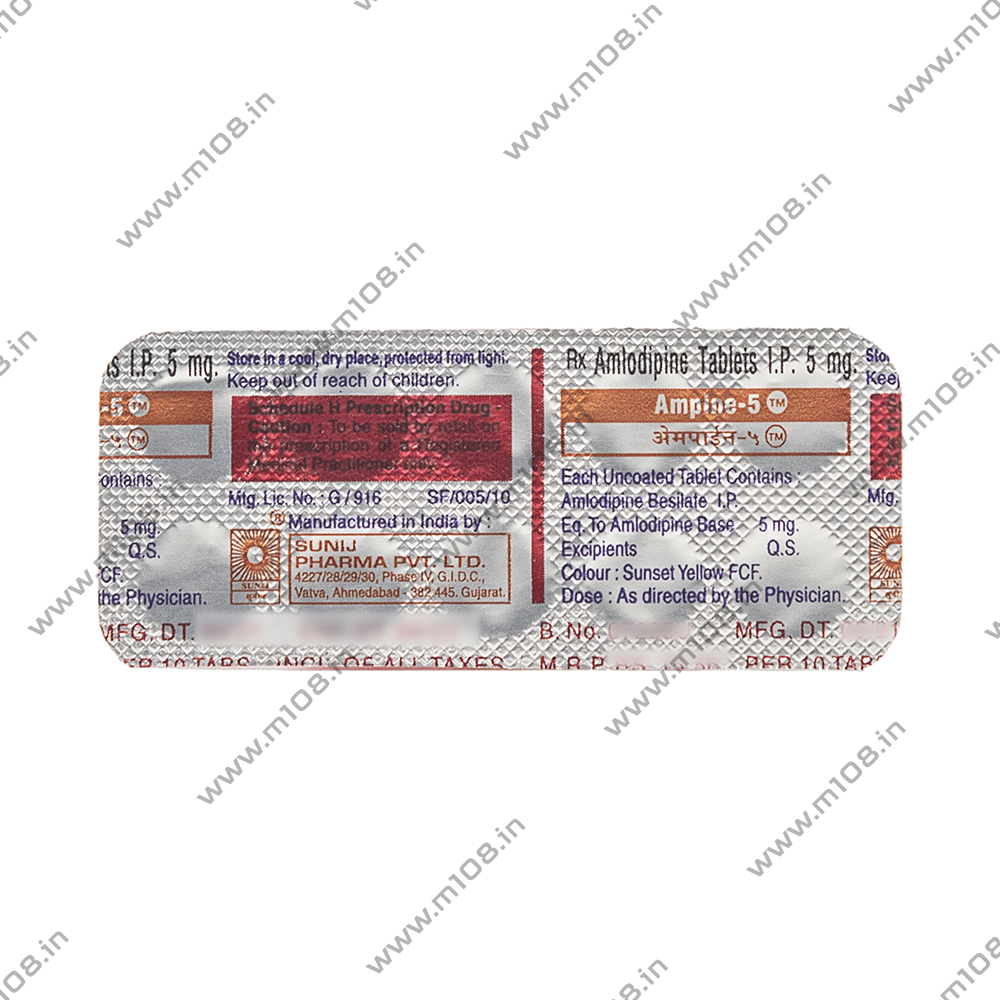 Product AMPINE 5MG TAB - 10 TAB | M108