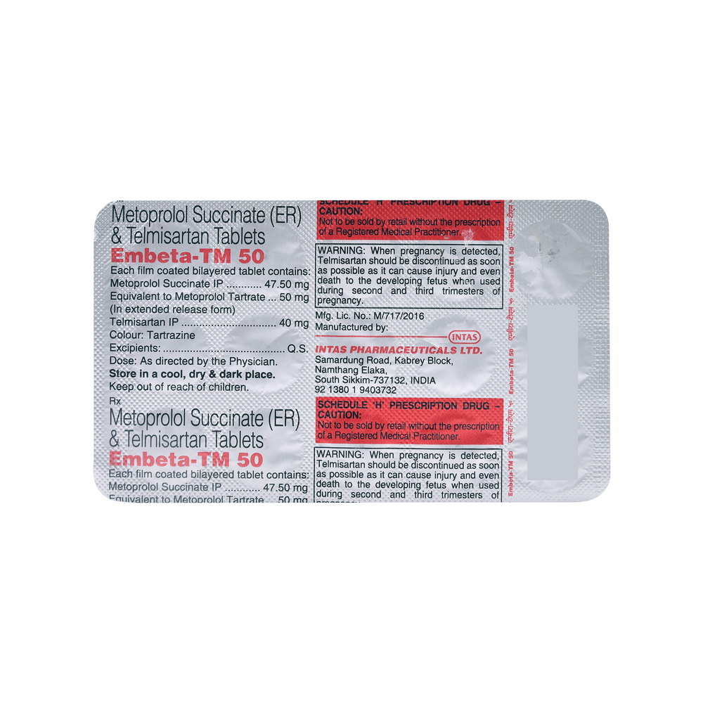 Product EMBETA TM 50MG TAB | M108