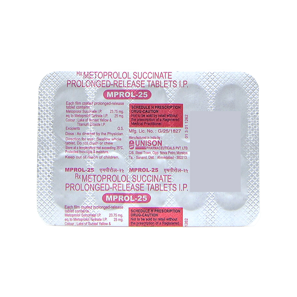 Product MPROL 25MG TAB - 10 TAB | M108