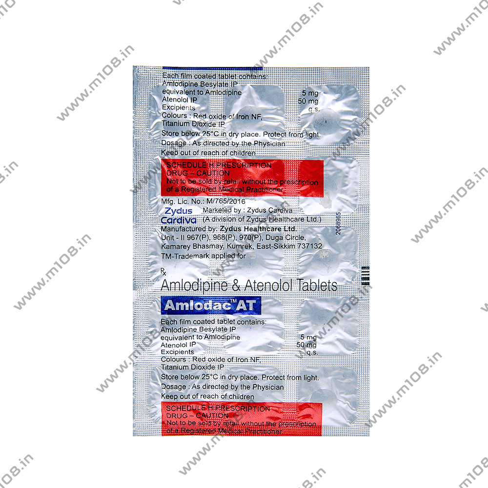 Product AMLODAC AT TAB - 15 TAB | M108