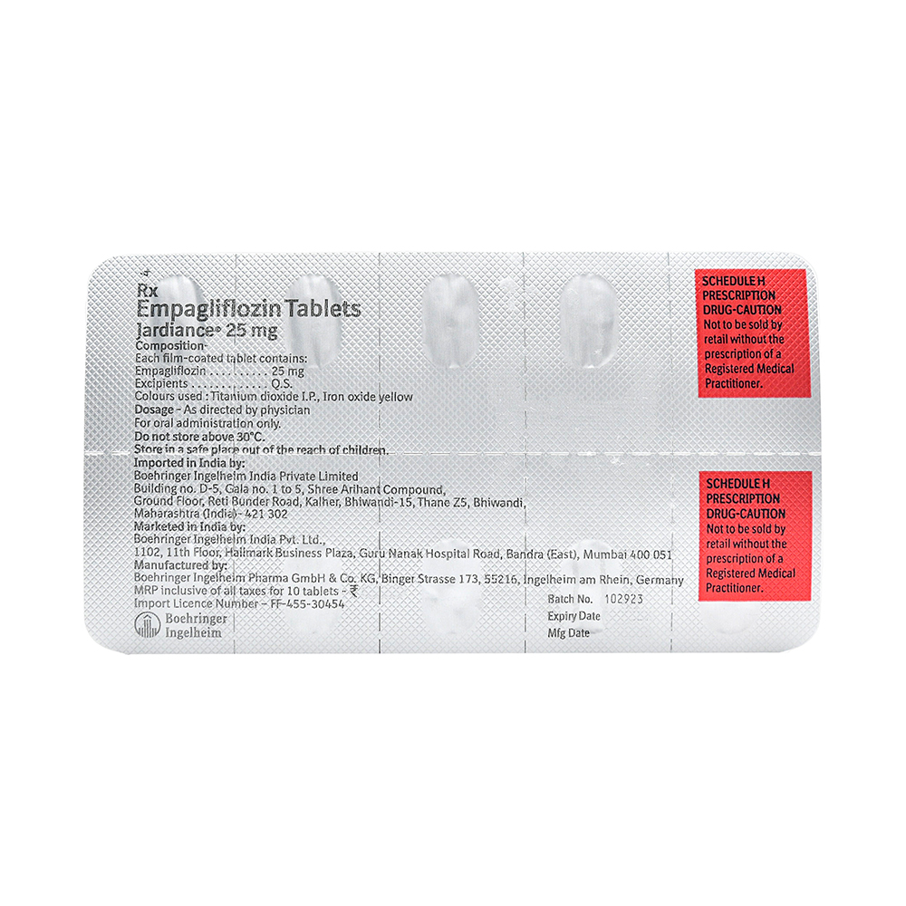 Product JARDIANCE 25MG TAB - 10 TAB | M108