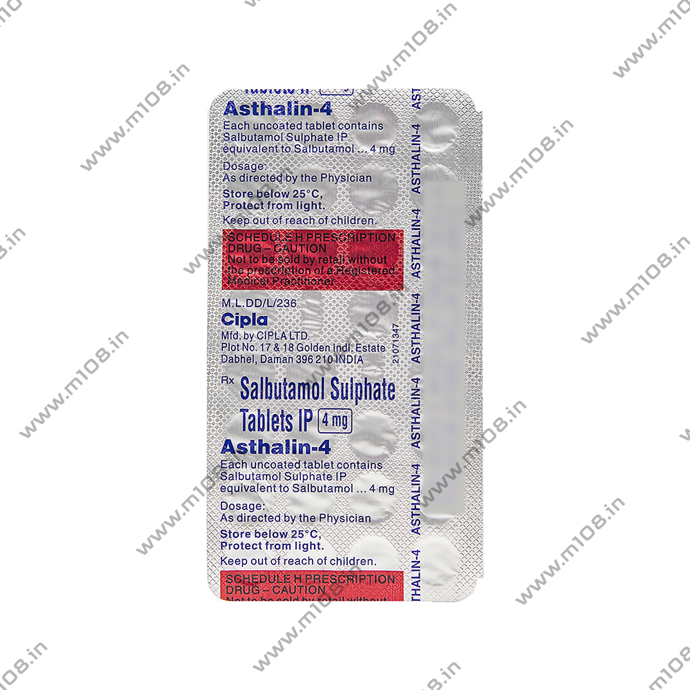 Product ASTHALIN 4 TAB - 30 TAB | M108