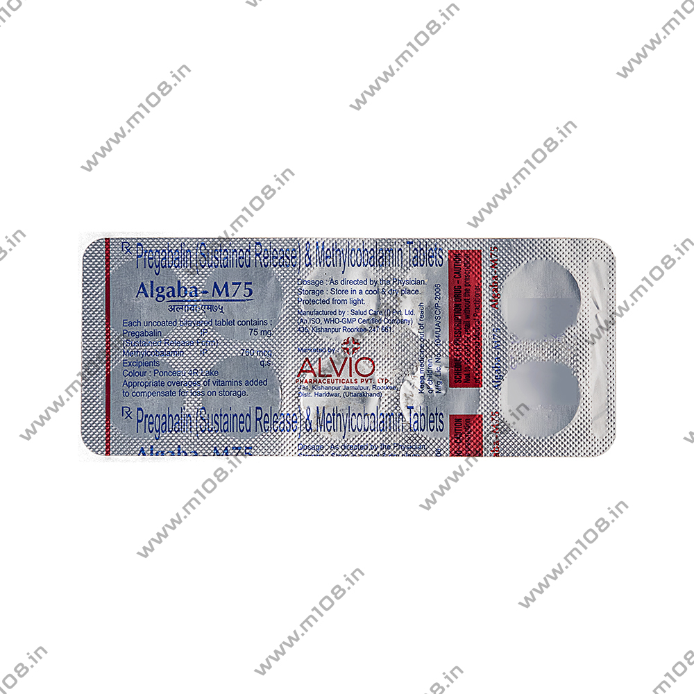 Product ALGABA M 75MG TAB | M108