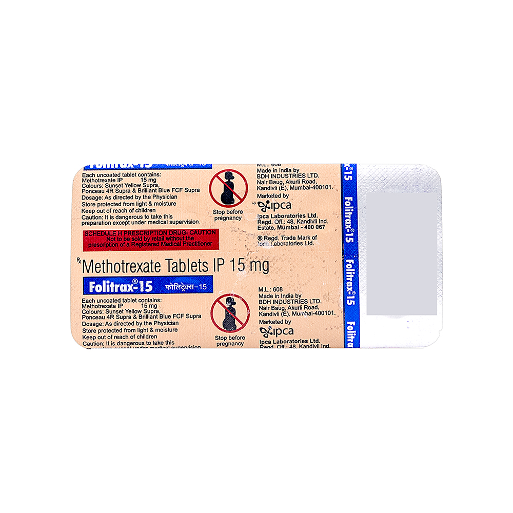 Product FOLITRAX 15 TAB - 10 TAB | M108