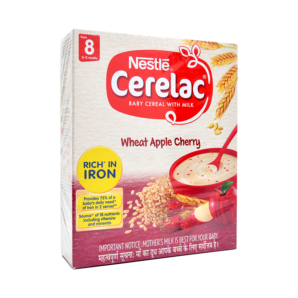 Product CERELAC WHEAT APPLE CHERRY - 1 BABY FOOD | M108
