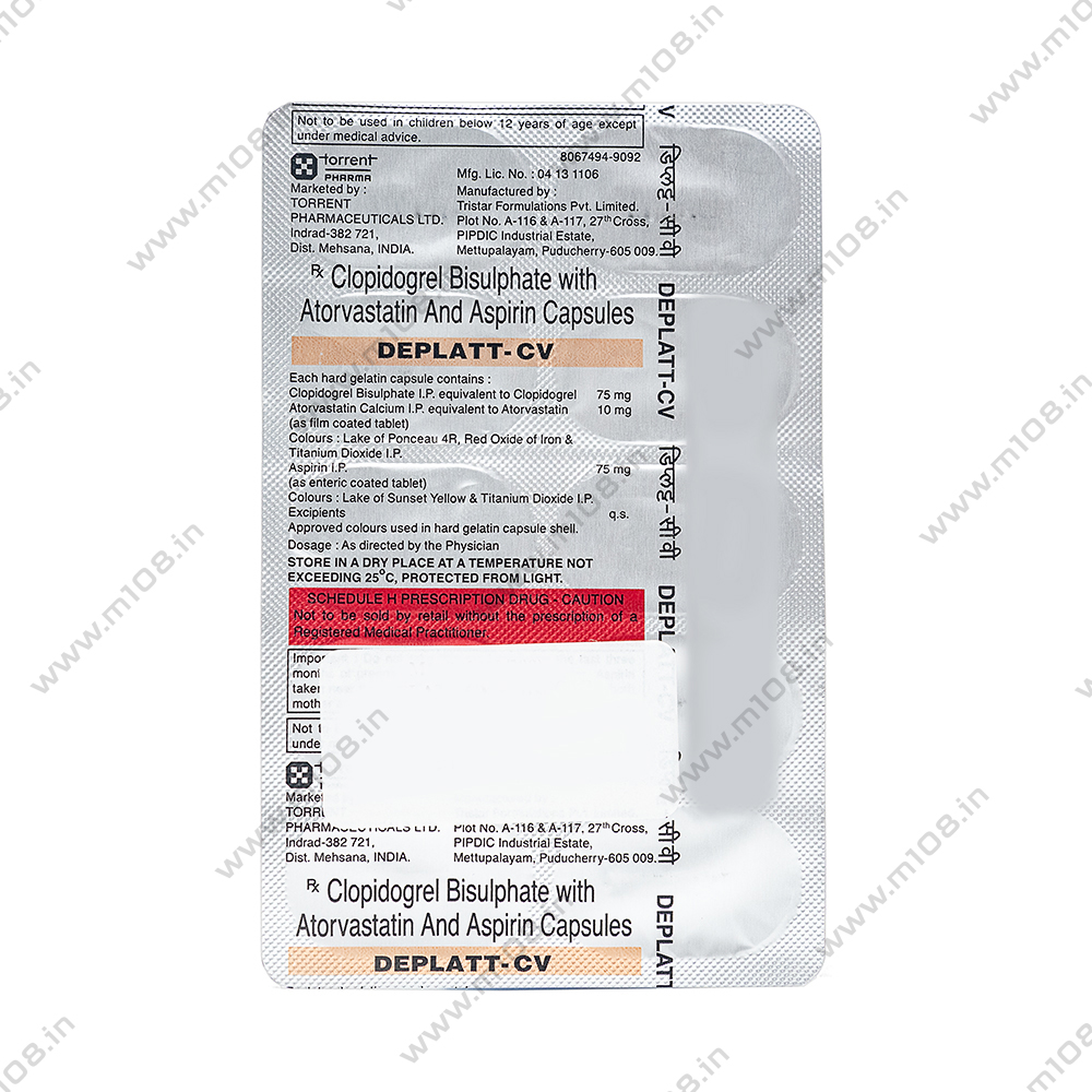 Product DEPLATT CV 10MG CAP | M108