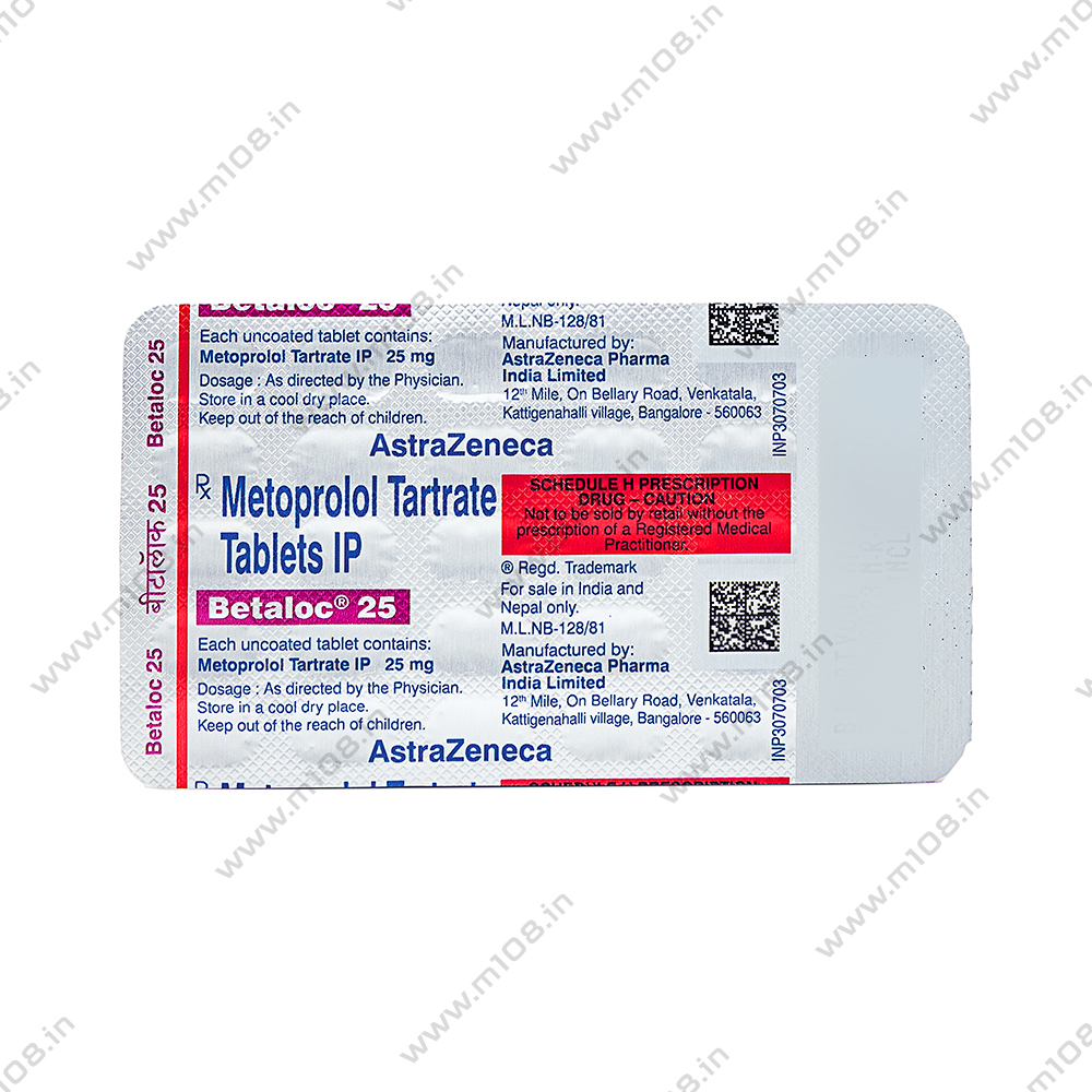 Product BETALOC 25 MG TAB | M108