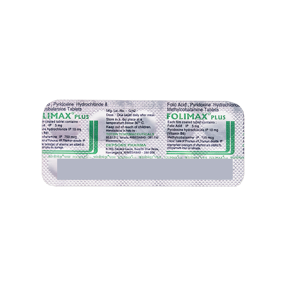 Product FOLIMAX PLUS TAB - 10 TAB | M108